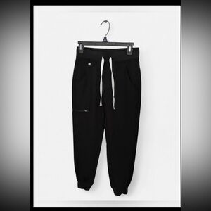 Figs Zamora black jogger scrubs pants xxs/p
